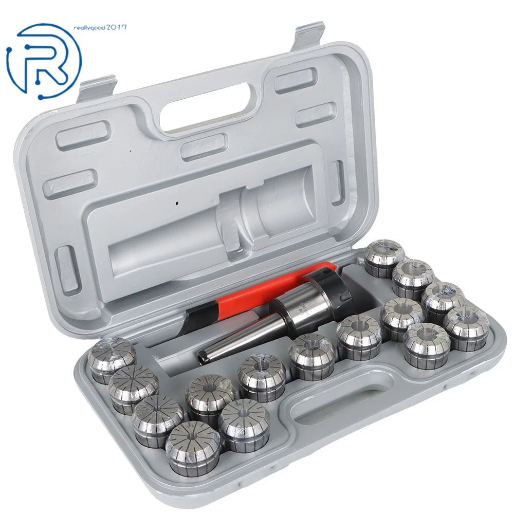 17Pcs Spring Collet Chuck Set for All Milling & Drilling