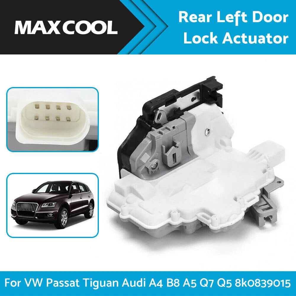 Rear Left Door Lock Actuator for Audi A4 A5 Q5 Q7 VW Passat Tiguan (2008–2023)