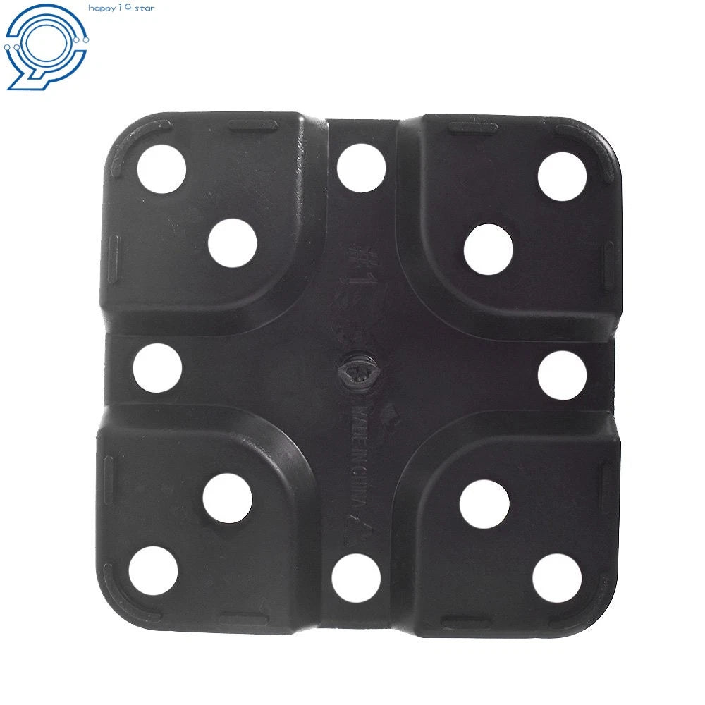 Set of 5 Plastic 10 Gallon Square Nursery Pots for Plant Growing
