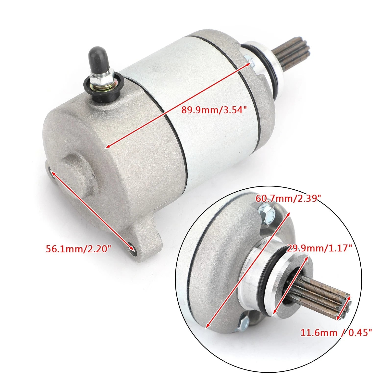 Starter for Honda CBR125R JC50 (2011–2018) 9-Tooth 12V PMDD 31200-KPP-T01