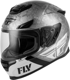 Fly Racing Sentinel Mech Helmet Large for Street Riding (Black/White/Grey)