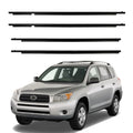 Set of 4 Window Scraper Seal Belt Weatherstrip for Toyota Rav4 (2006–2008)