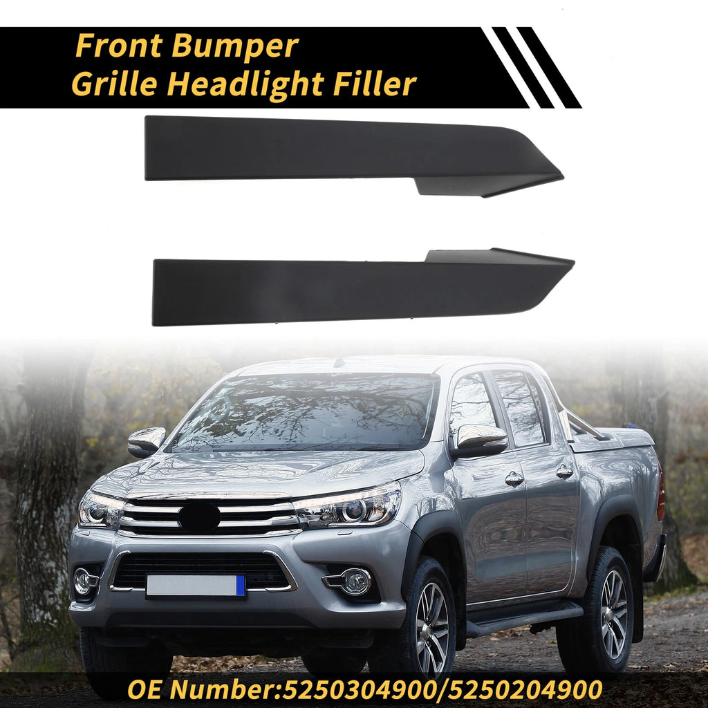 Pair Front Bumper Grille Headlight Filler for Toyota Tacoma (2012–2015) No. 5250304900