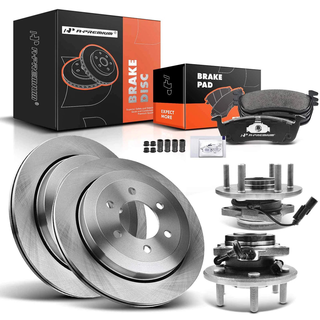 Rear Disc Brake Rotor & Pad Set for Ford Navigator Expedition 