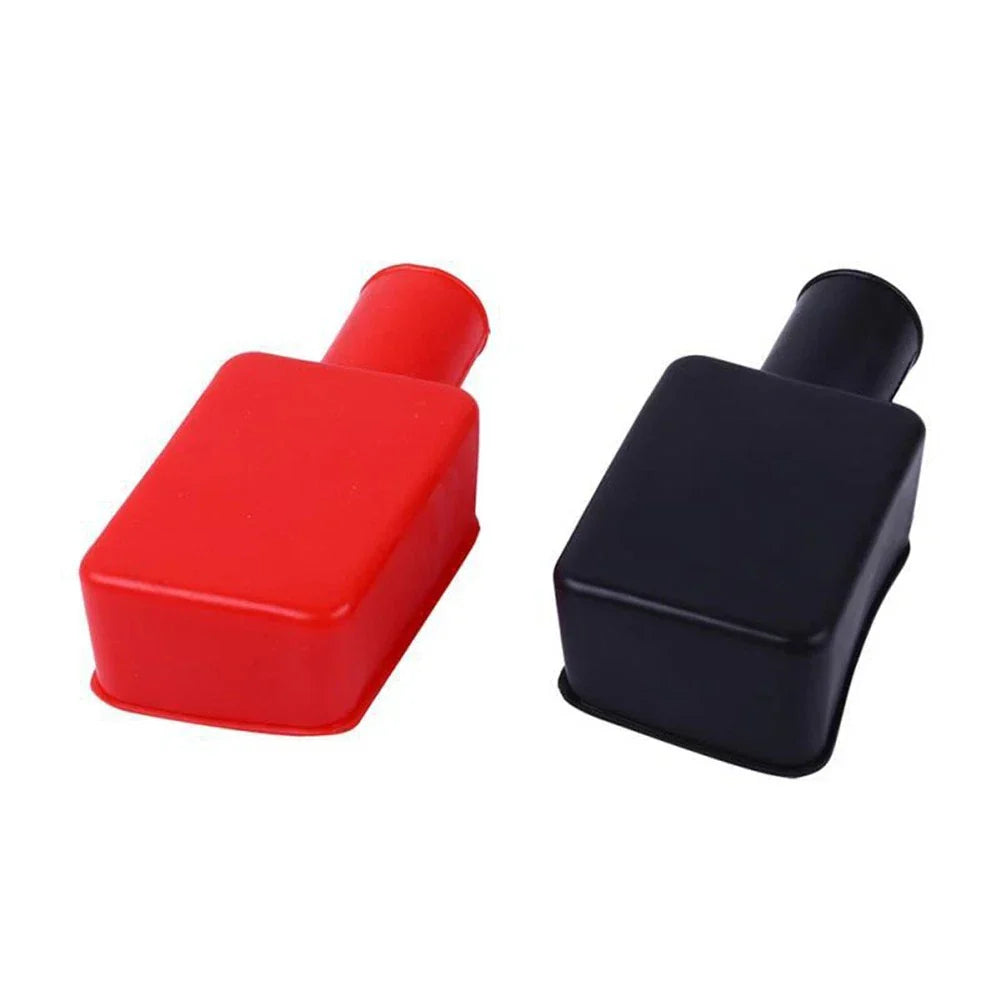 Car Battery Terminal Protective Covers Soft Flexible PVC Red Black Pole Cover