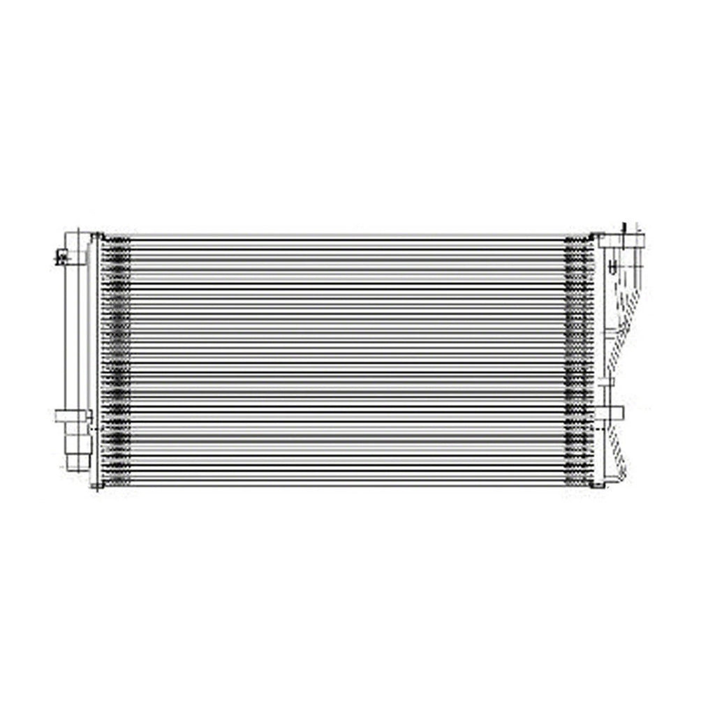 Replacement A/C Condenser w/Receiver Drier For 2011-2012 Kia Rondo (Canada)