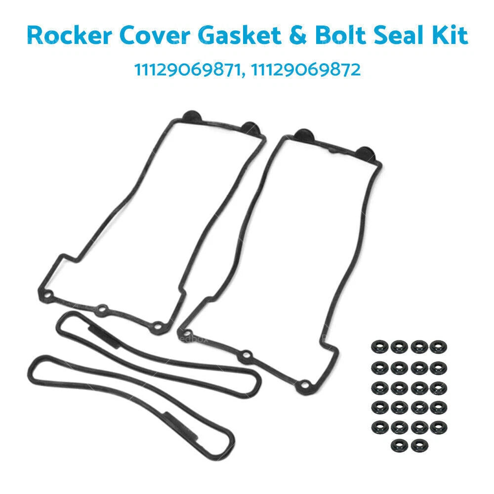 Rocker Cover Gasket & Bolt Seal Kit for BMW M60 M62 V8 E32 E34 E39 (1992–2003)