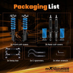Set of 4 Coilovers for Ford Mustang (2005–2014) Suspension Lowering Kit