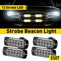 8x LED Light Strobe Hazard Beacon Signal Lamps for Truck Car