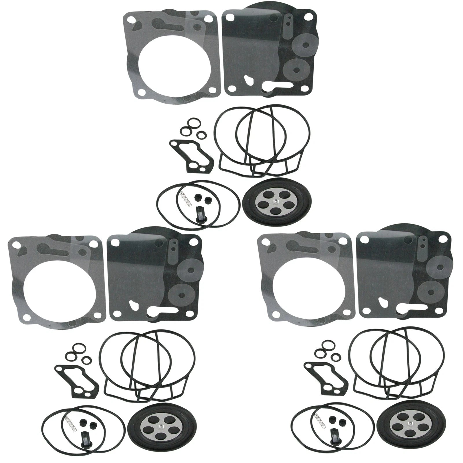 Triple Carburetor Rebuild Kit for Yamaha XL XLT 1200 GP1200R GPR1200 XL1200 XLT1200