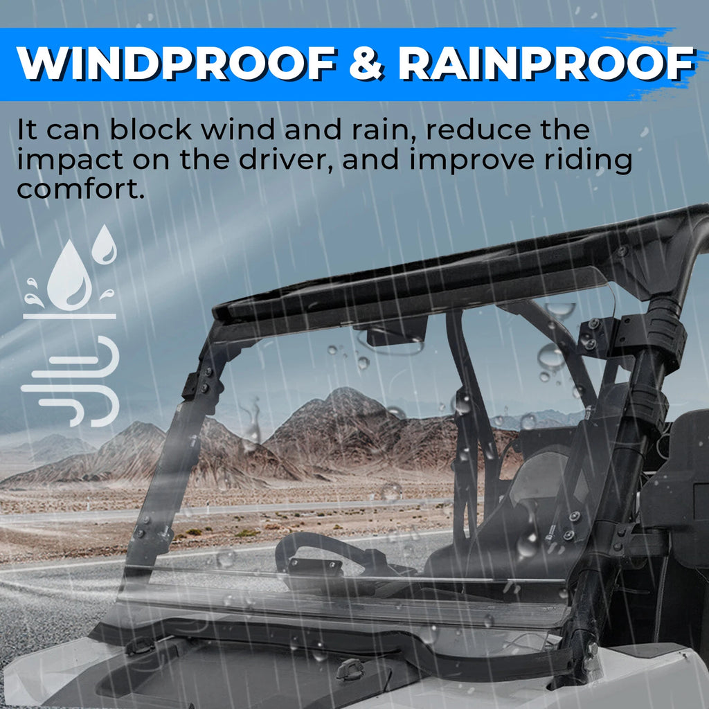 Fold Down Windshield for Polaris RZR 900/XP 1000/S 900 (2014–2018)