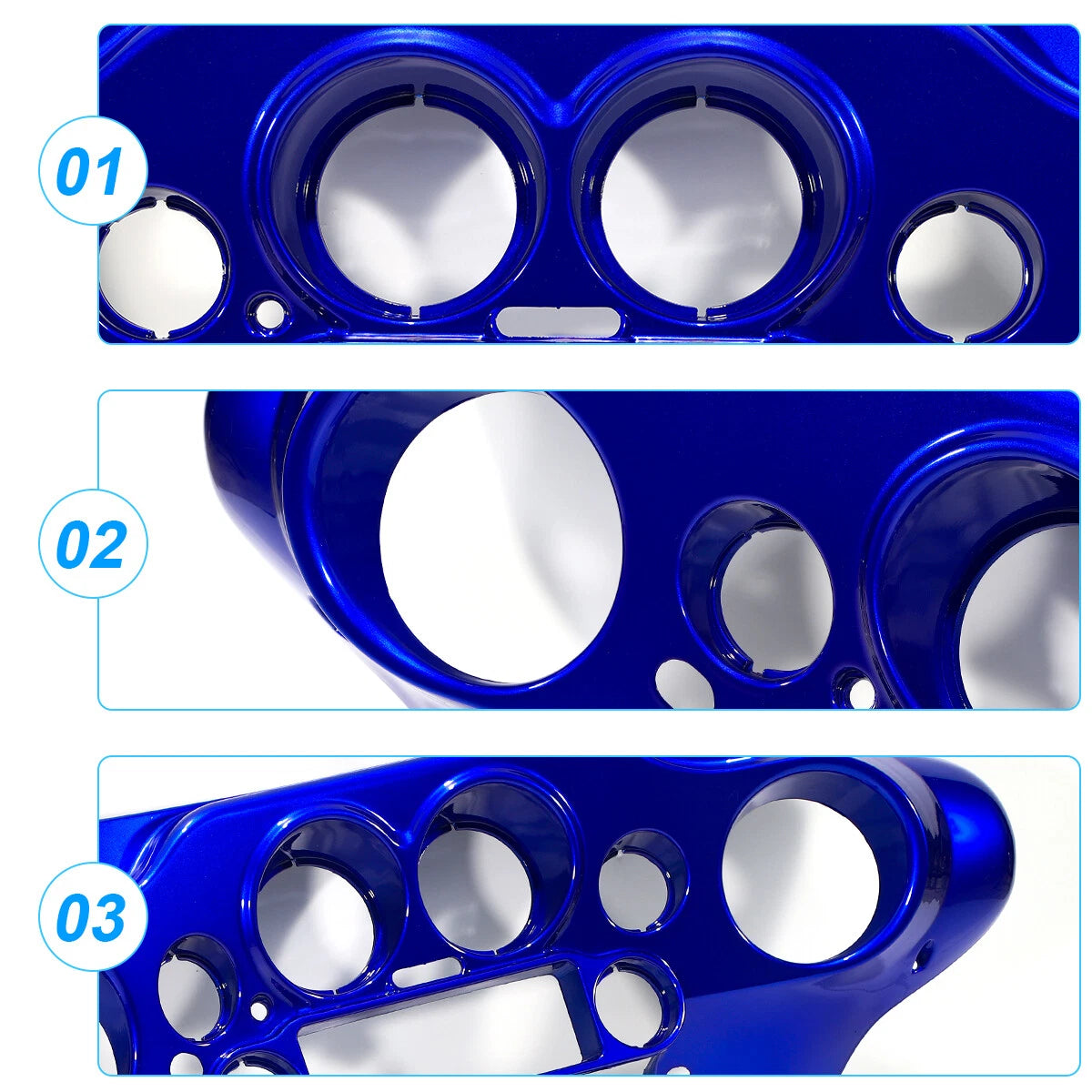 Vivid Blue Batwing Inner Fairing for Harley Davidson Street Electra Glide (1996–2013)