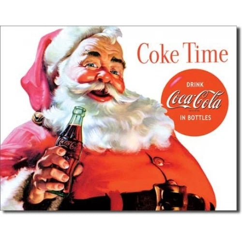 Vintage Coca Cola Tin Metal Sign 1046
