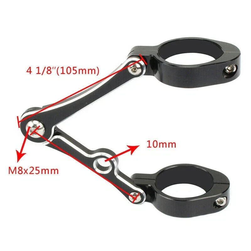Front Headlight Turn Light Mount Holder Bracket for Motorcycle 39/41mm Fork