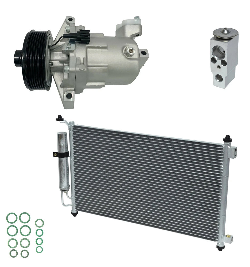 A/C Compressor Kit with Condenser for Nissan Versa 1.8L (2010–2012)