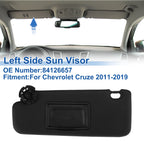 Left Side Sun Visor for Chevrolet Cruze (2011–2019) No. 95034253 Black