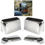 Chrome Tow Mirror Cap Cover Assemblies for Chevy Silverado GMC Sierra (2014–2019)