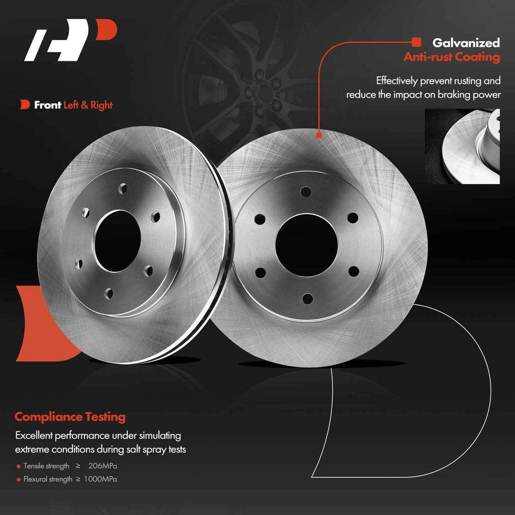 Front Brake Rotor & Pads Set for Nissan Titan, Armada (2004–2005)