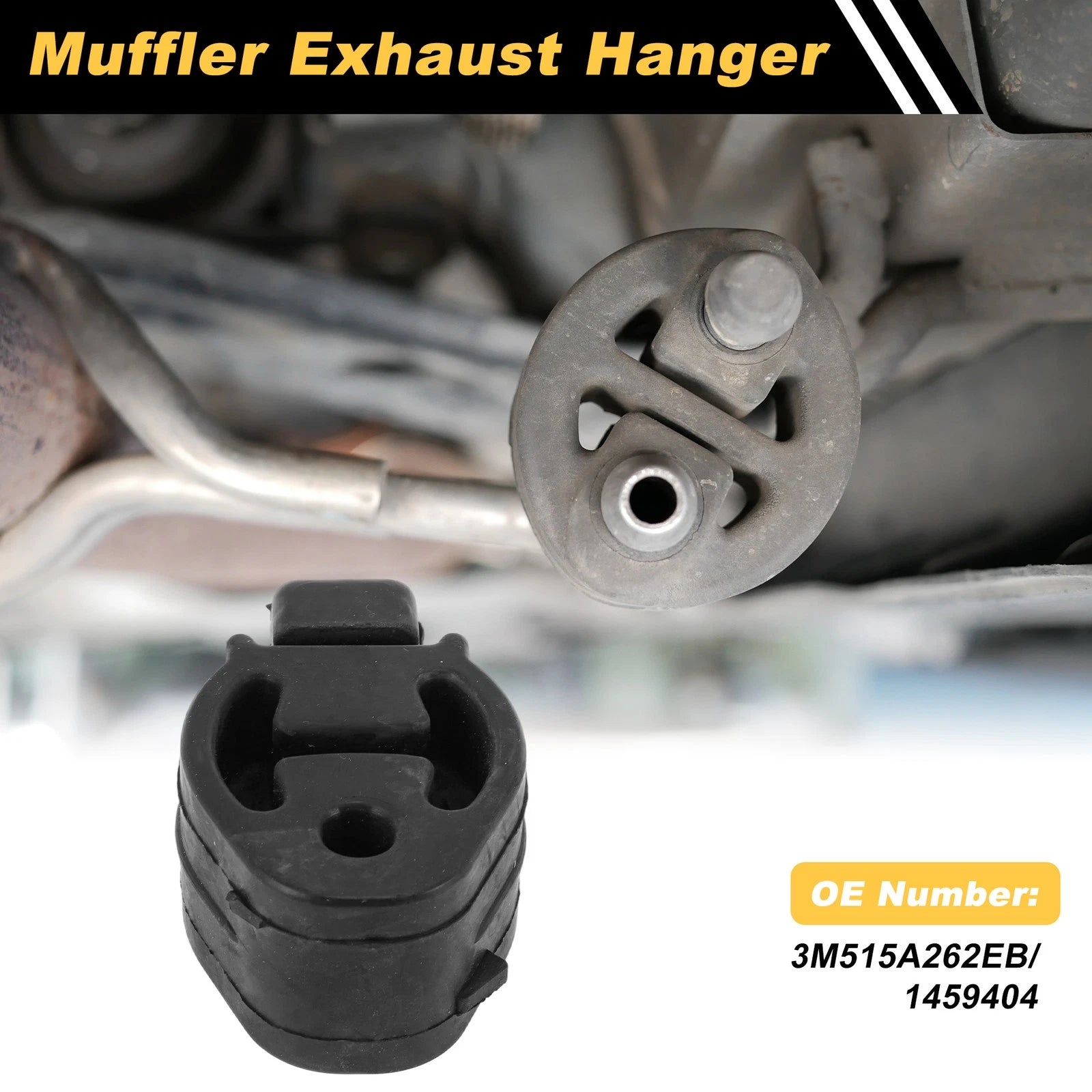 Muffler Exhaust Hanger for Ford Fiesta ST150 (2005–2008) 3M515A262EB Rubber Black