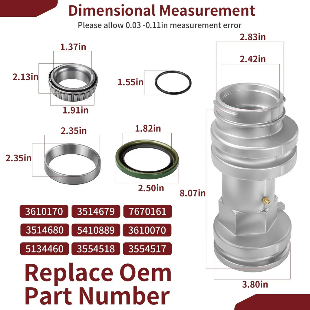 Rear Axle Bearing Housing Carrier Hub for Polaris Trail Boss 330 (2000–2006)