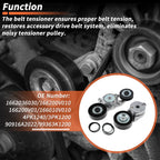 Set of 1 Drive Belt Tensioner Kit for Toyota Camry (No. 1662036030)