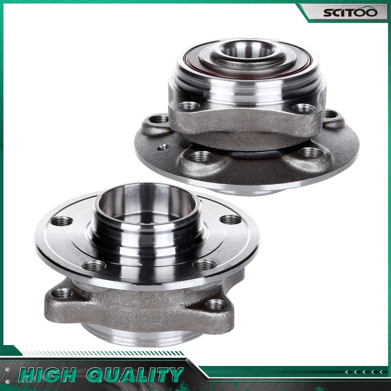 2X Front Wheel Bearing Hub Assembly for Volvo XC70 (2003–2007)
