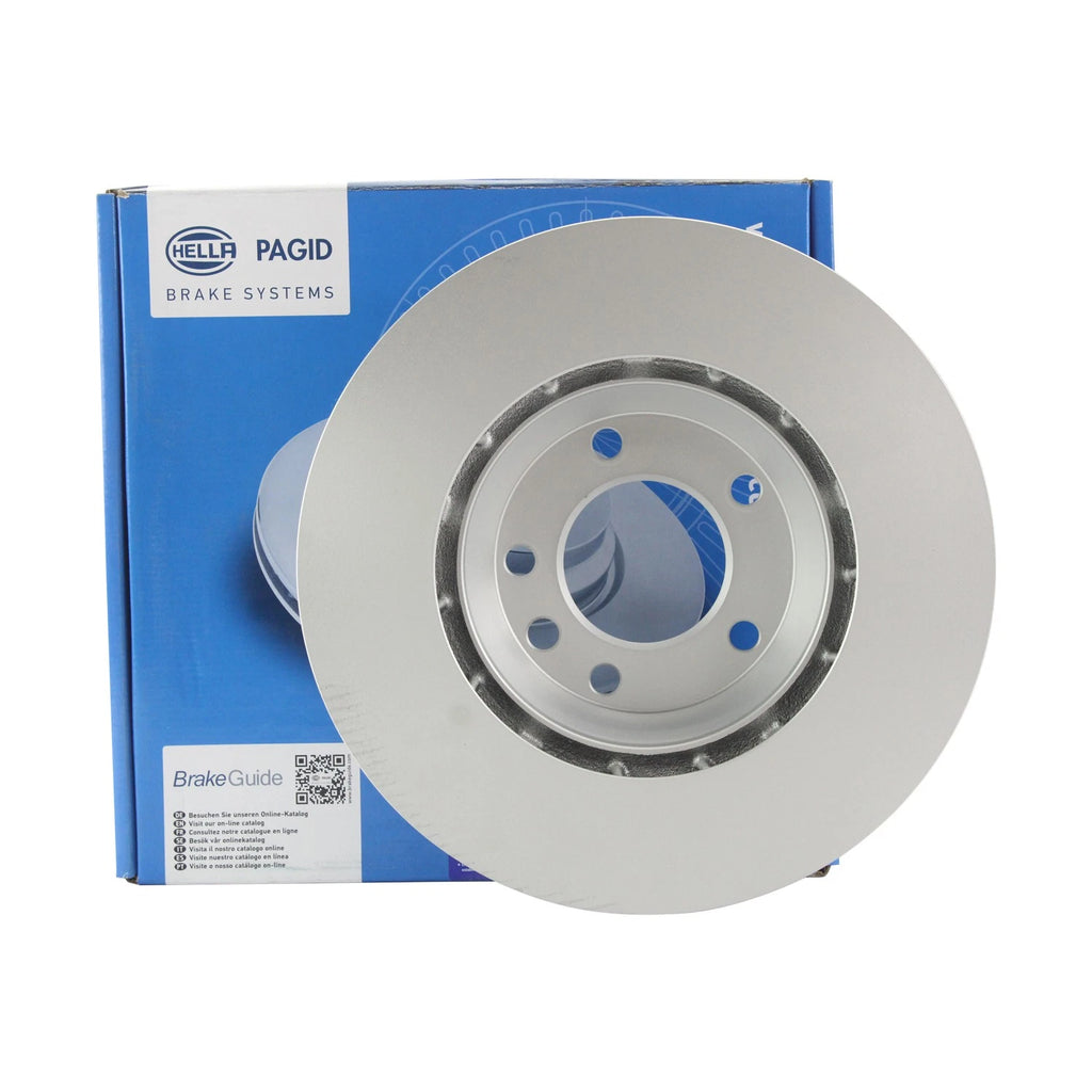 Hella 350mm Front Left Disc Brake Rotor for Audi Q7 Porsche Cayenne VW Touareg (2007–2019)
