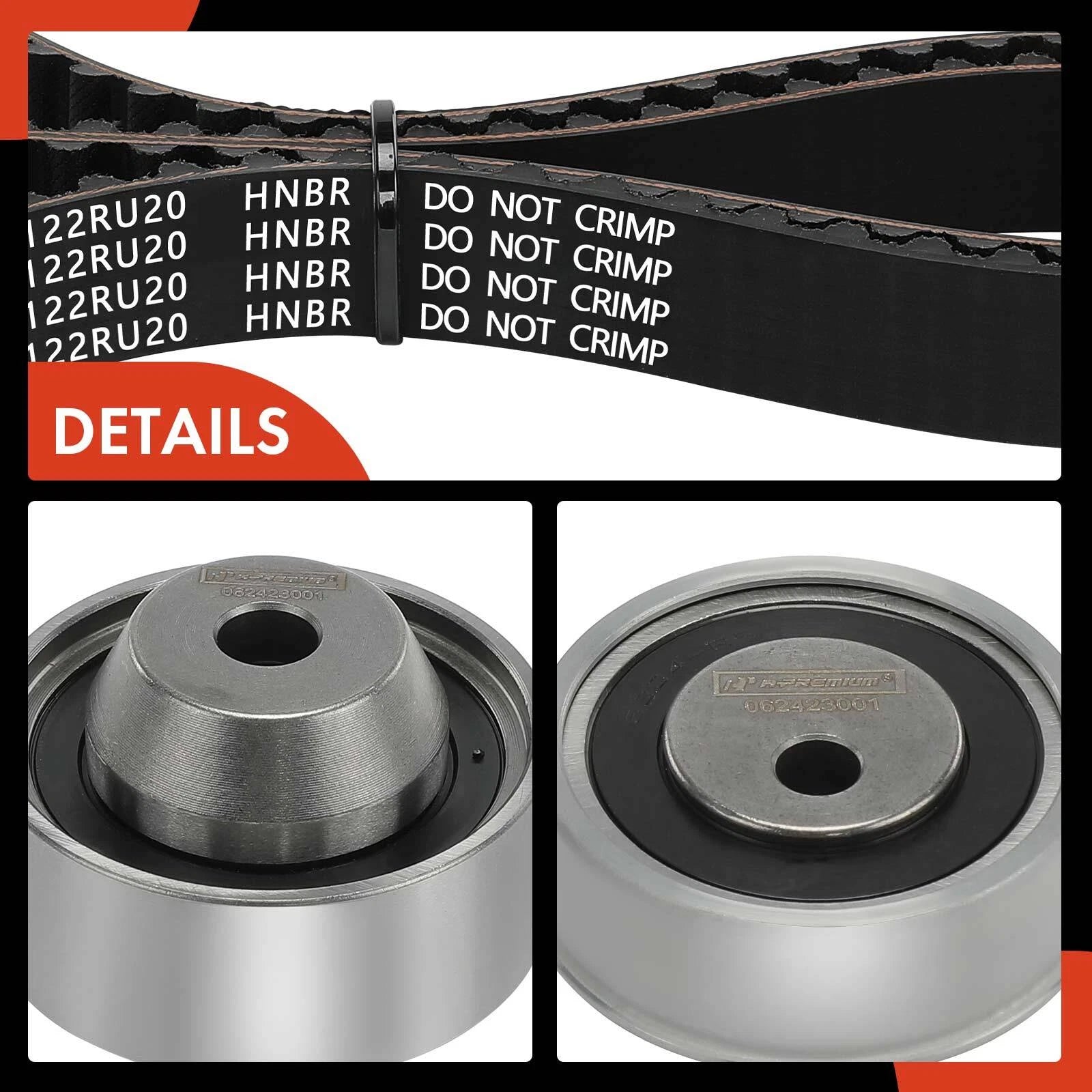 7X Timing Belt Kit for Mitsubishi Eclipse (2006-2007) Galant (2004-2006)