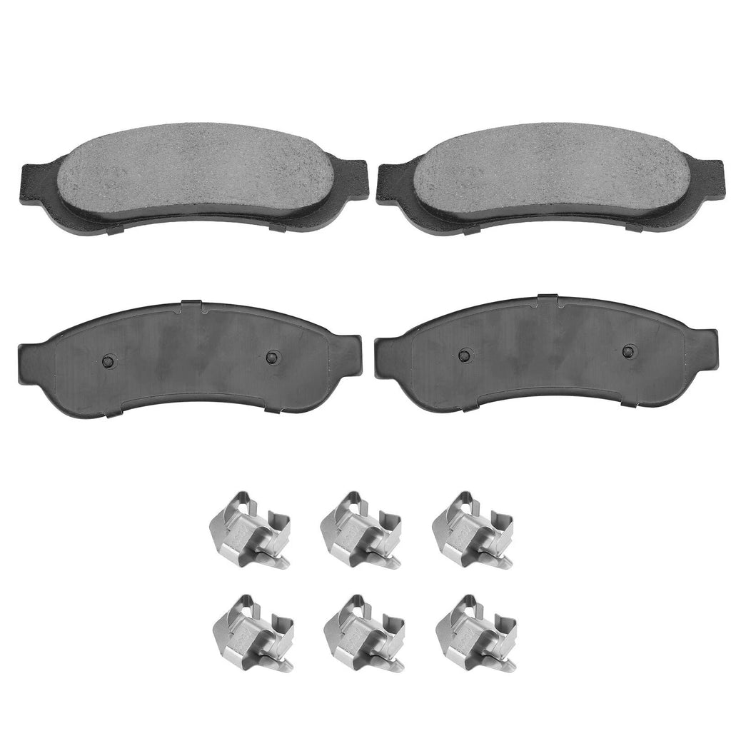Set of 4 Rear Ceramic Brake Pads for Ford F-250 F-450 Super Duty