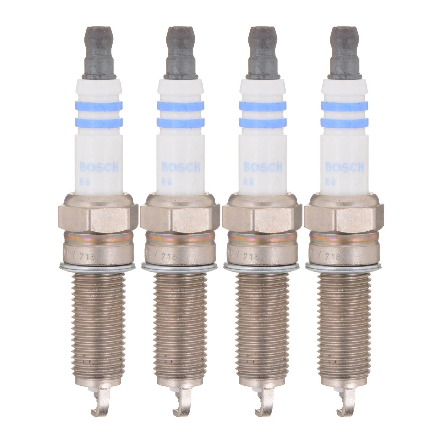 Set of 4 Bosch Double Iridium Spark Plugs for Hyundai Sonata (2011–2014)
