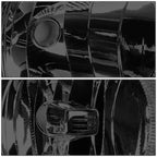 Pair of Tinted/Clear Signal Headlight Lamps for Chevy Silverado (2007–2014)