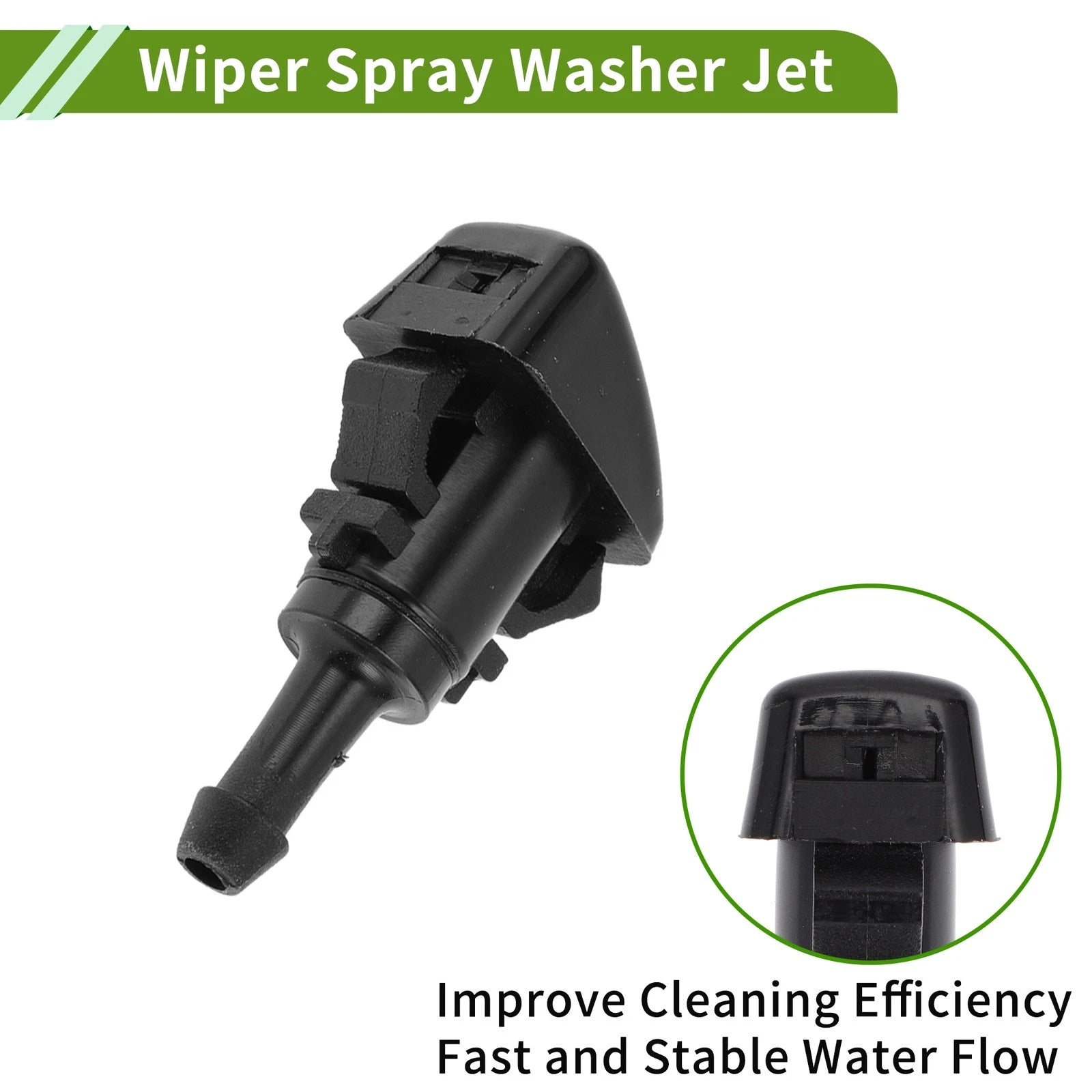 Windshield Washer Nozzle with Hose Connector for Dodge (No. 5113049AA)