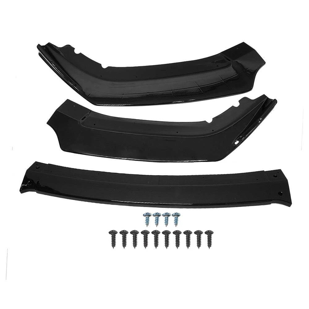 3-Piece Front Bumper Body Kit Spoiler Lip for Honda Civic (2016–2020)