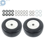 2 Pack Flat Free Tire & Wheel 13x6.5-6 for Lawn Mowers & Zero Turn Mowers