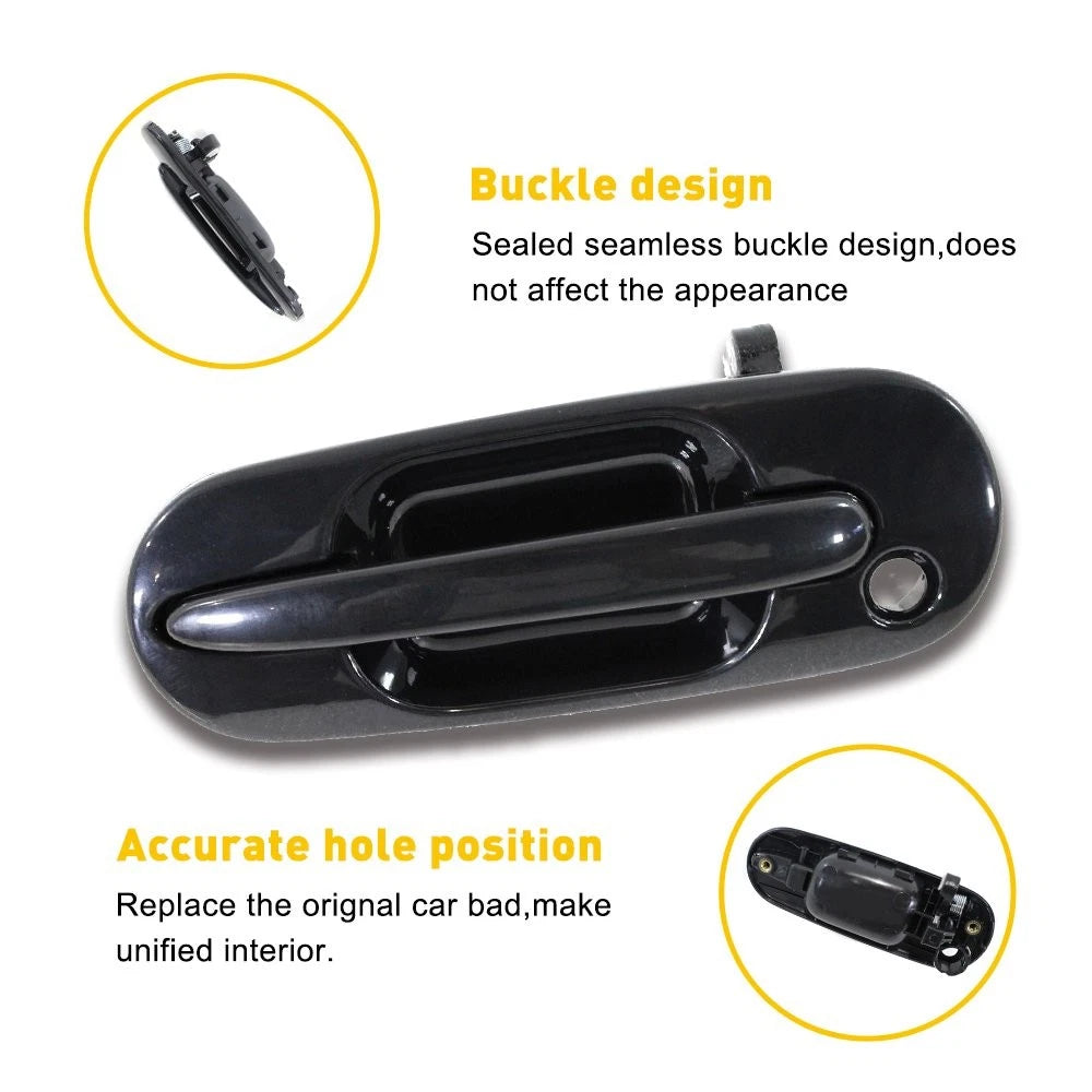 Front Outer Door Handle for Honda CR-V 1997–2001 (Driver Side, Black)