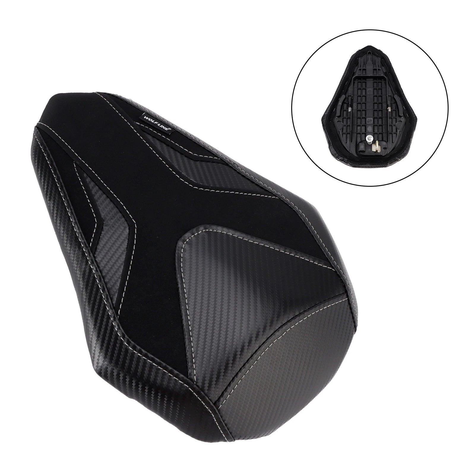 Rear Passenger Seat Cushion for Honda CBR250RR (2017–2024) Flat Black