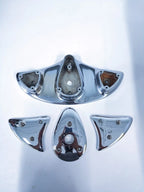 Marine Chrome Bronze Bow Cleat Chock for Bertram 38 (No Screws)