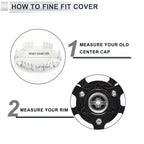 Wheel Center Caps for Chevrolet Silverado 1500 (2007–2013) Silver Tone Plastic