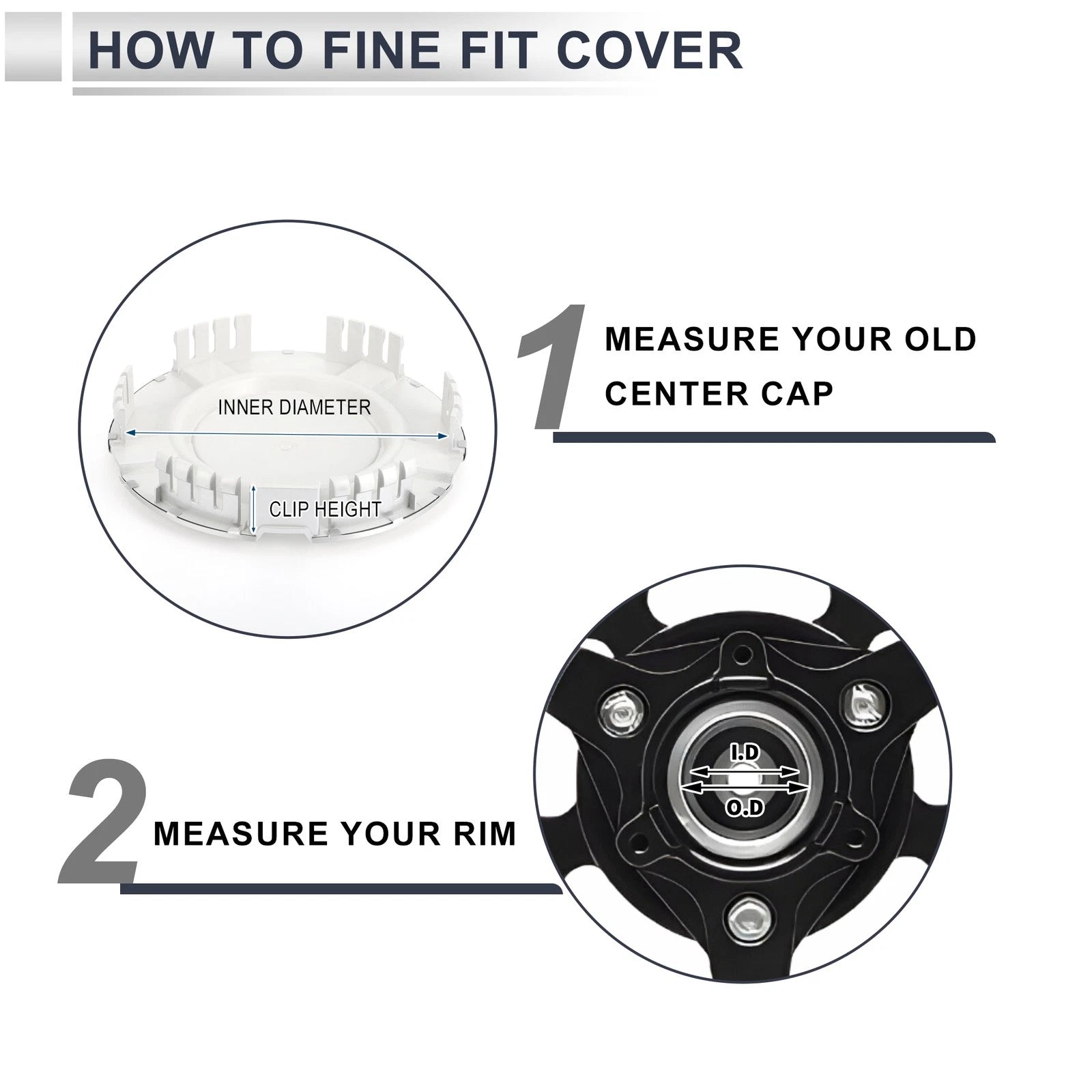 Wheel Center Caps for Chevrolet Silverado 1500 (2007–2013) Silver Tone Plastic
