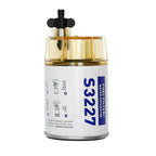 S3227 Fuel Water Separator Filter w/ Clear Bowl for Marine Outboard