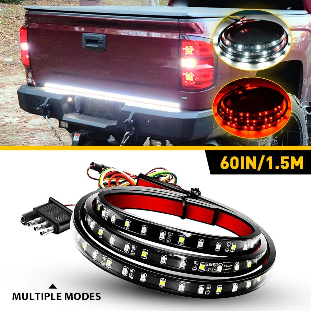 90-LED Tailgate Light Bar 60" Triple Row for Pickup Trailer SUV (2010–2023)