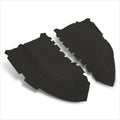 Set of 2 Front Door Panels Armrest Covers for Honda Pilot (2009–2015) Microfiber Leather Black