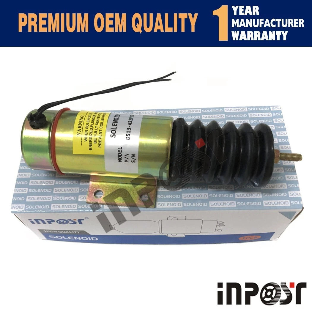 Fuel Shut Off Solenoid 12V D513-A32V12 for Cummins Throttle (2001–2012)