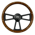 Steering Wheel Wrap Replacement for Peterbilt Kenworth 18 Inch Dark Wood