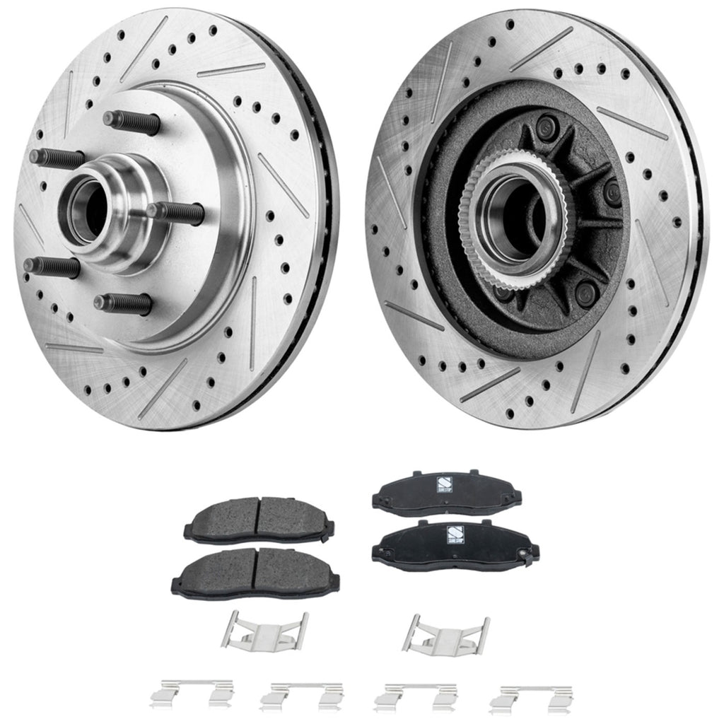Front Brake Disc Rotors and Pads Kit for Ford F-150 (2004–2008)