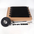 Oil Cooler Radiator Kit for Car Transmission Front Mount (Aluminum Alloy)