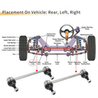 2pcs Rear Stabiliser Sway Bar Link for Hyundai Elantra (2007–2010) No.K750102