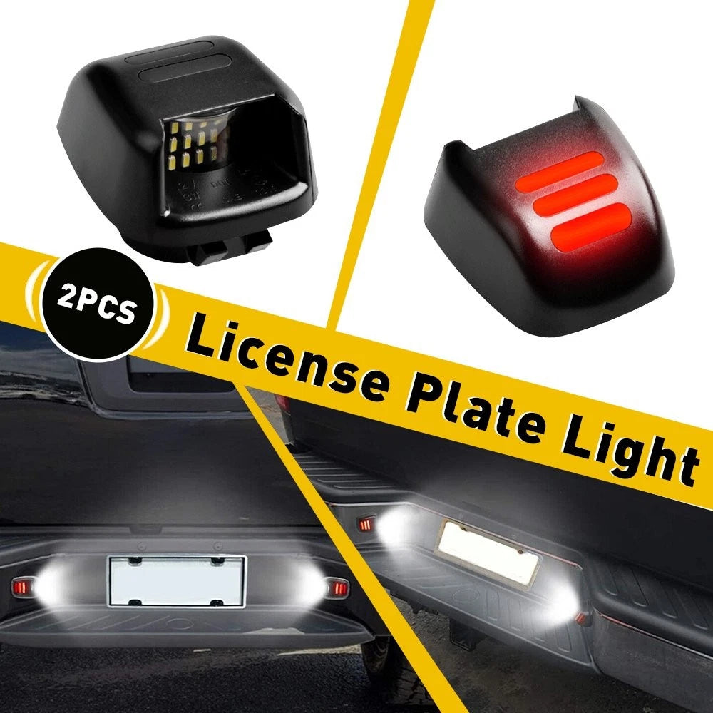 2x License Plate Light Bumper for Nissan Frontier Armada Titan Titan Xterra Equator H
