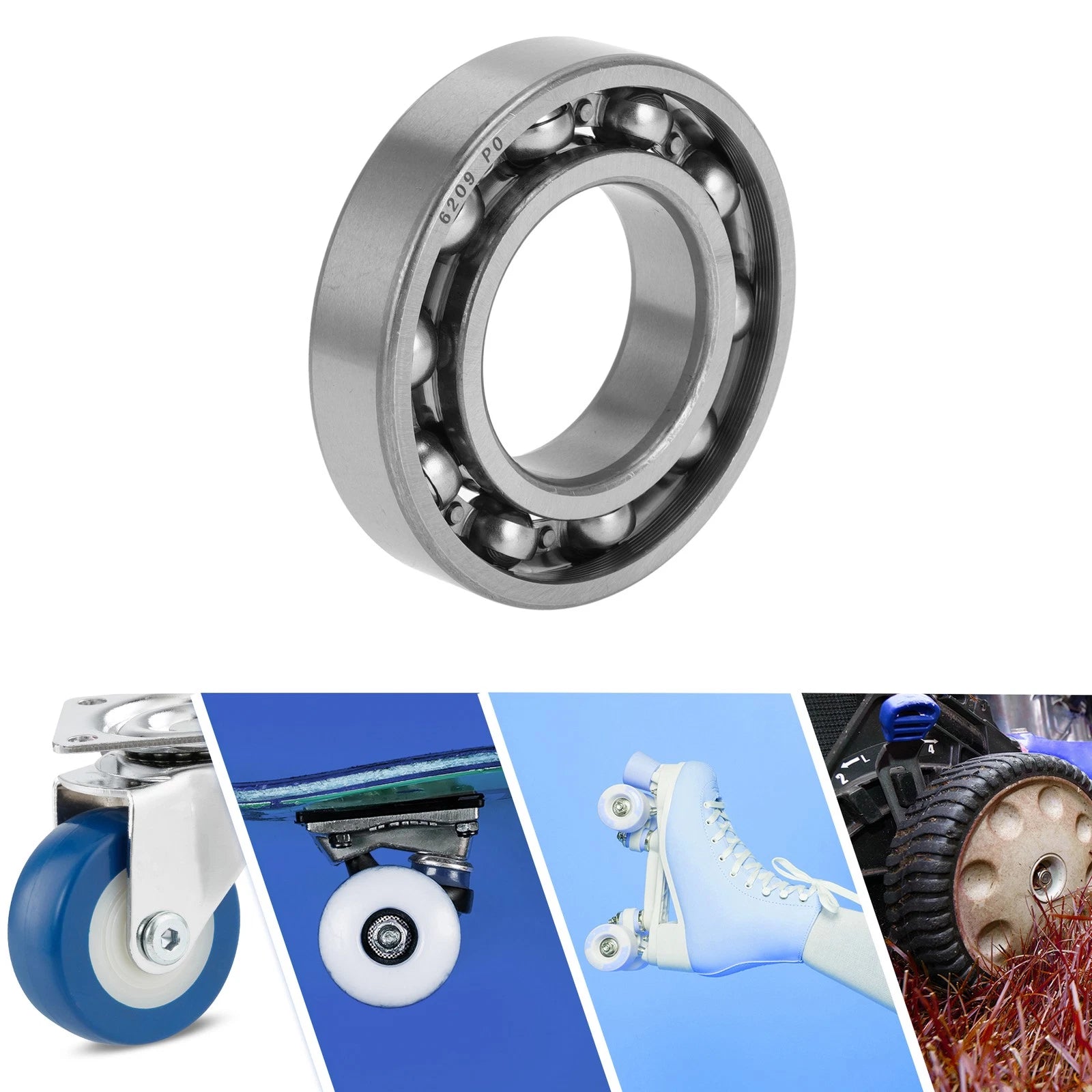 6209 Deep Groove Ball Bearing for Scooter Skateboard Wheel (P0 45x85x19mm)