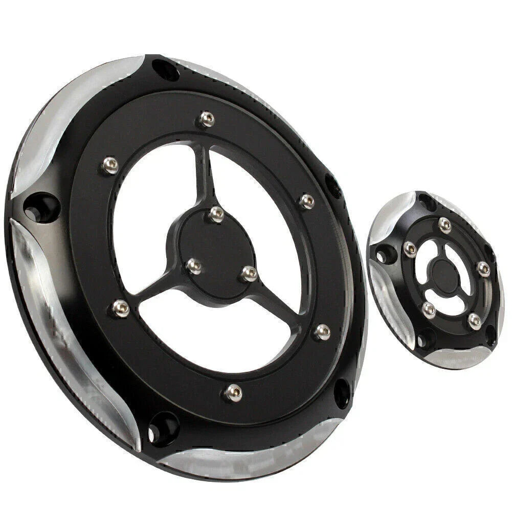 Timing Cover for Harley Road King Electra Glide Softail Chrome & Black